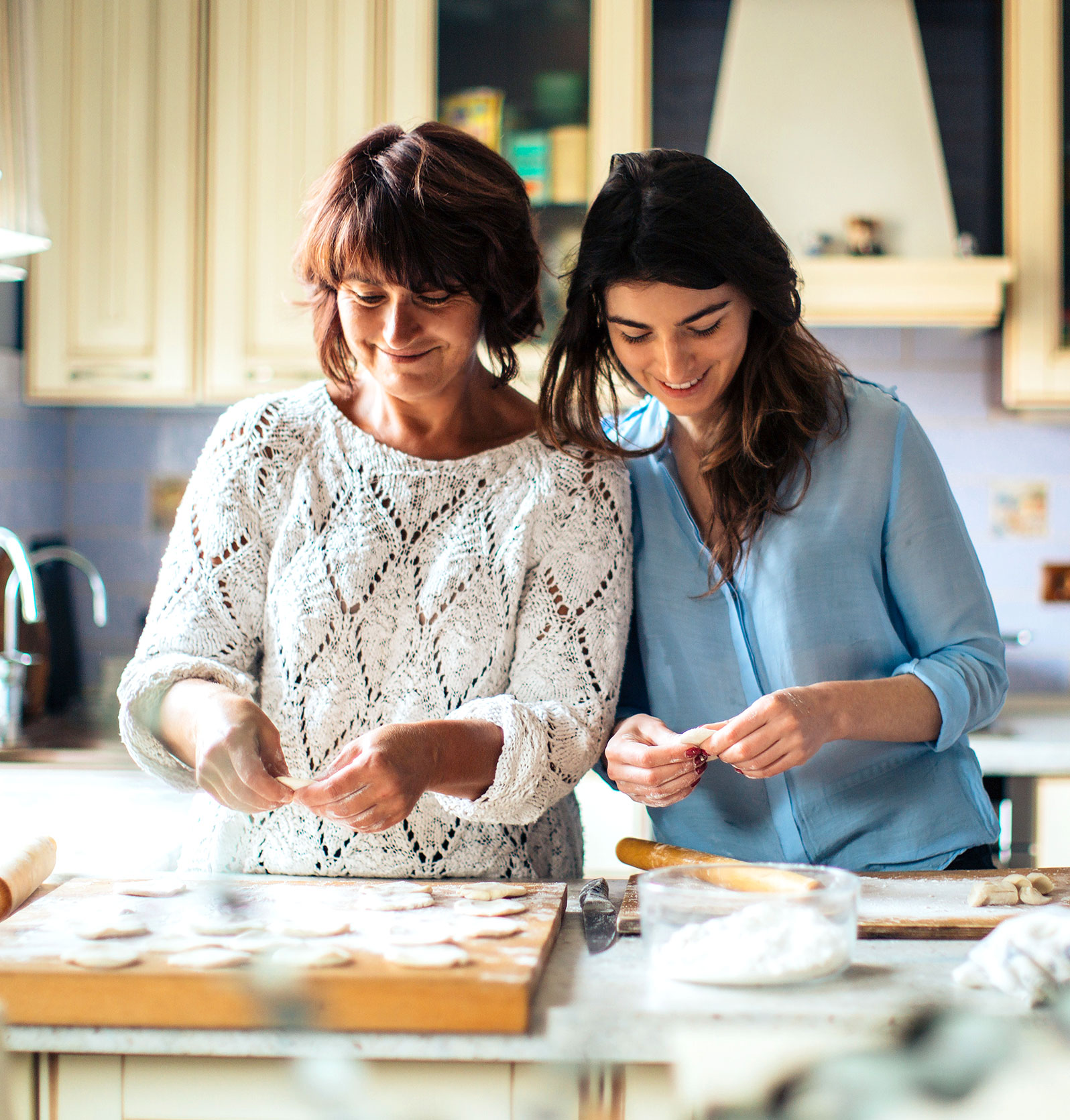 Mother and daughter cooking info-20